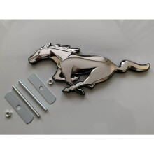 Emblème de calandre avant chromé pour Ford Mustang GT, compatible avec S550