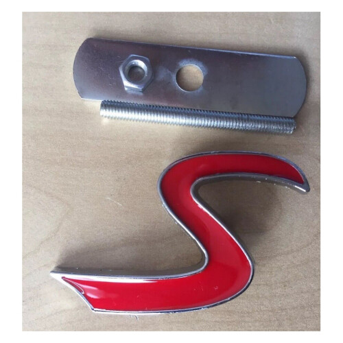 MINI Cooper Rode 'S' 3D Metalen Front Grill Badge-embleem 1