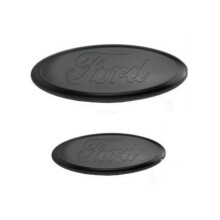Ovaal voor-/achterembleem Ford Transit MK6 MK7 volledig zwart 1 set