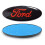 Grade dianteira Ford de 7 polegadas (17,5 x 7 cm) com emblema Ford - Preto e Vermelho 2