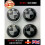 4pk Carbon Black BMW Alloy Wheel Emblems | 68mm 1