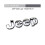 (Silber) Jeep Auto Metall Chrom Emblem Abzeichen Aufkleber Aufkleber Schwarz oder Silber 13,5 cm 1