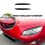 Front Headlight Eyebrow Cover Trim Sticker Bright Black 3