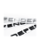 Emblema de capô Defender com letras 3D 570 mm x 35 mm compatível com Land Rover 3