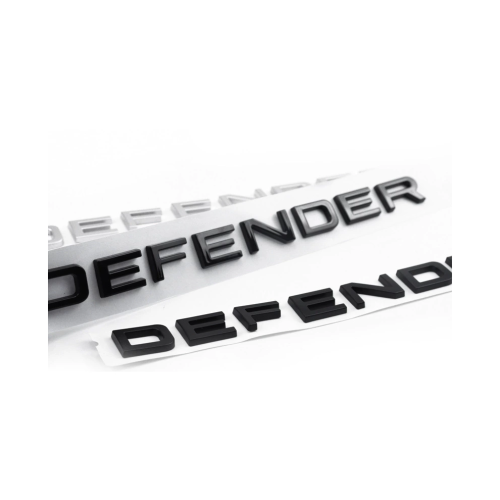 Emblema de capô Defender com letras 3D 570 mm x 35 mm compatível com Land Rover 1