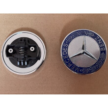 Per stemma cofano Mercedes Benz blu da 57 mm
