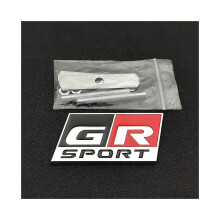 (matte zilverkleurige grill) 3D metalen logo GR Sport embleem voor de kofferbakgrille voor Toyota Yaris Chr Rav4