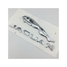 (Zilver) Geschikt voor Jaguar Achterkofferbak Labeling Logo19*4cm