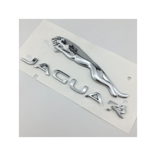 (Silver) Suitable For Jaguar Rear Trunk Labeling Logo19*4cm