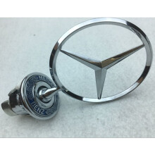 (Oor) Voor Mercedes Nieuwe Benz Ster Motorkap Logo Chromen Embleem Badge W123 W201 W124 W126