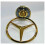 Mercedes Capô Dourado Emblema Estrela Elevada Cromado Classe C E S CLK 44mm 3