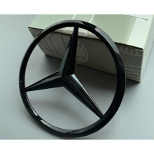 Emblema de estrella negra para maletero de Mercedes Benz, 90 mm