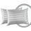 (Pillowcases Pair, Silver) Moonlight 4PC Satin Stripe Duvet Cover Set with Sheet & Pillowcases 4
