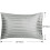 (Pillowcases Pair, Silver) Moonlight 4PC Satin Stripe Duvet Cover Set with Sheet & Pillowcases 6
