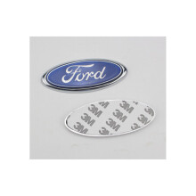 2 stücke Für Ford Abzeichen Oval Blau 115x45mm Vorne/hinten Emblem