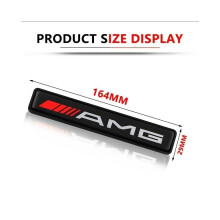 Universeel voor Mercedes E C A-klasse auto frontgrille badge AMG LED-licht lichtgevend