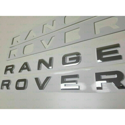 Chrome Range Rover Front  Bonnet Emblem/Back Boot LetterIng Badge 2