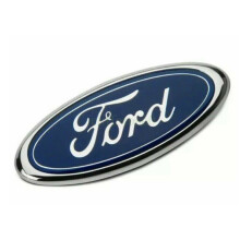 Insigne Ford ovale/bleu chromé 150 mm x 60 mm avant arrière emblème Focus Mondeo