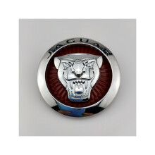 (Rojo) Adecuado para el logotipo de la parrilla delantera del capó de Jaguar (7,2 cm)