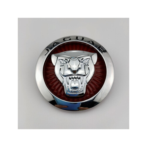 (Red) Suitable for Jaguar hood front grille Logo(7.2cm)
