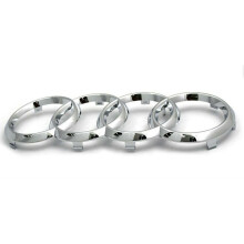 273 mm Audi Chromen Badge Motorkap Grille Embleem Logo Ring A3 A4 A5 A6