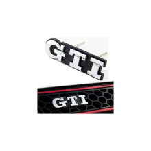 GTI Grille Front Auto Badge Zilveren Kleur Emblemen Voor Alle Modellen