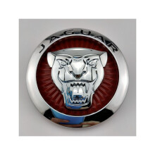 (Rojo) Adecuado para el logotipo de la parrilla delantera del capó de Jaguar (8,6 cm)