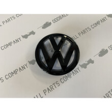 Emblema dianteiro para grade do VW Caddy 11-15, emblema de substituição em preto brilhante, 135 mm