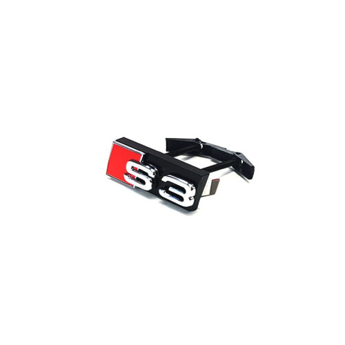 Emblema de grade frontal preto e cromado 72x22 mm para Audi A3 S3 2