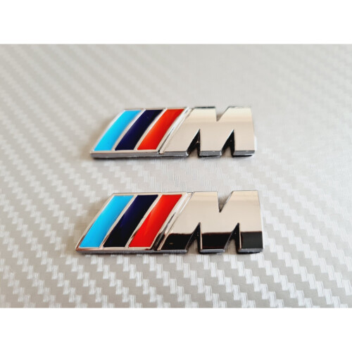 BMW M Sport-Flügelabzeichen – Chrom (Paar)
