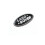 2 Stück Schwarz/Chrom Land Rover Frontgrill-Emblem 86mm 1