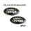 2 Stück Schwarz/Chrom Land Rover Frontgrill-Emblem 86mm 2