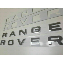 ADESIVO LETTERA CROMATO PER COFANO, BAULE POSTERIORE, RANGE ROVER