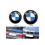 2pcs 82mm+74mm Auto Emblem For Bmw Front Bonnet Tailgate Rear Trunk 5