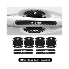 (Für BMW) 8x Auto Türgriff Schüssel Anti-Kratz-Abdeckung Carbon Fiber Guard Protector Aufkleber