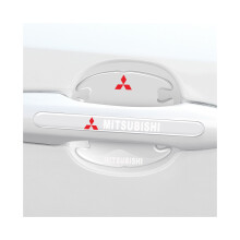 (Voor Mitsubishi) 8x Autodeurgreepkom Anti-kras Beschermhoes Stickers