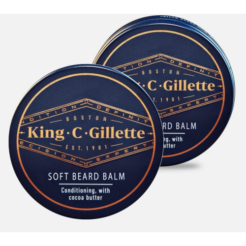 Gillette King C. Gillette Beard Balm Soft with Cocoa Butter 100ml x 2