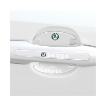 (Für Skoda) 8x Auto Tür Griff Schüssel Anti-Scratch Abdeckung Schutz Protector Aufkleber