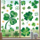 C Patricks Day Decorations Stickers, . 'S Window Clings Dekor 3