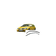 2x tuulenohjaimet yhteensopivat RENAULT Clio 1998–2005 Mk2 3 Doors -viistoperän kanssa