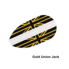 (Gold Union Jack) 2 pièces rétroviseur de voiture pluie sourcil protecteur couverture pare-soleil pare-soleil