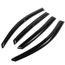 Lot de 4 pare-soleil extérieurs en plastique ondulé pour Accord JDM 18-20, style Mugen, pare-soleil, déflecteur