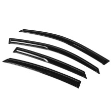 Lot de 4 pare-soleil extérieurs ondulés en plastique pour Honda Civic 4DR 16-20, style Mugen, protection contre