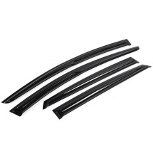 Lot de 4 pare-soleil extérieurs en plastique pour Ford Focus 2009-2018, déflecteurs de pare-soleil et de pluie