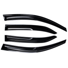 Lot de 4 pare-soleil extérieurs ondulés en plastique 3D pour Toyota Camry 2007-2011 SE XV40, pare-soleil et déflecteur