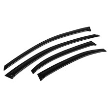 Lot de 4 pare-soleil extérieurs ondulés en plastique 3D pour Acura TSX CL8 Euro-R 2004-2008 JDM