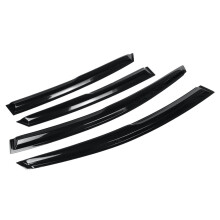 Lot de 4 pare-soleil extérieurs en plastique pour Nissan Sentra B17 2013-2017, style JDM, pare-soleil et déflecteur