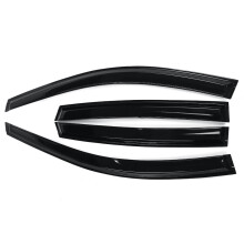 Lot de 4 pare-soleil extérieurs en plastique ondulé 3D pour Honda CRV JDM 2001-2011, pare-soleil, pare-pluie,