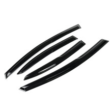 Lot de 4 pare-soleil extérieurs en plastique Mugen pour Honda Civic 4 portes 2006-2011, pare-soleil, pare-pluie