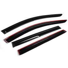 Lot de 4 pare-soleil extérieurs en plastique teinté fumé pour Honda CRV 2017-2020, déflecteurs de pare-soleil